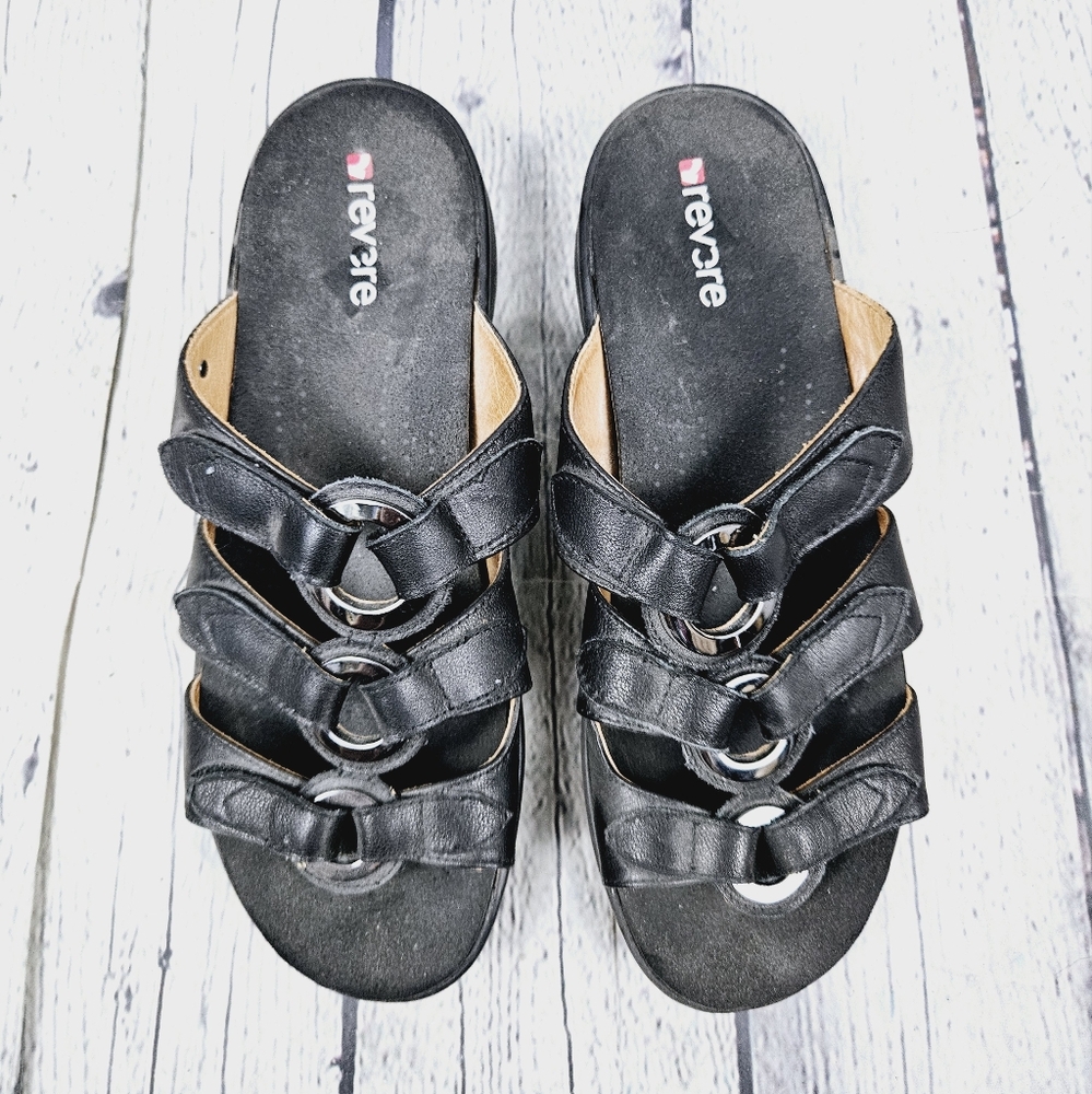 REVERE | Moscow slipon strappy comfort slide sandals